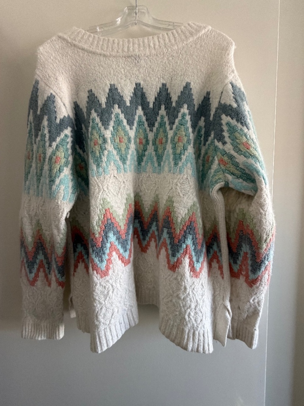 Diamond Pattern Sweater - Multi-color